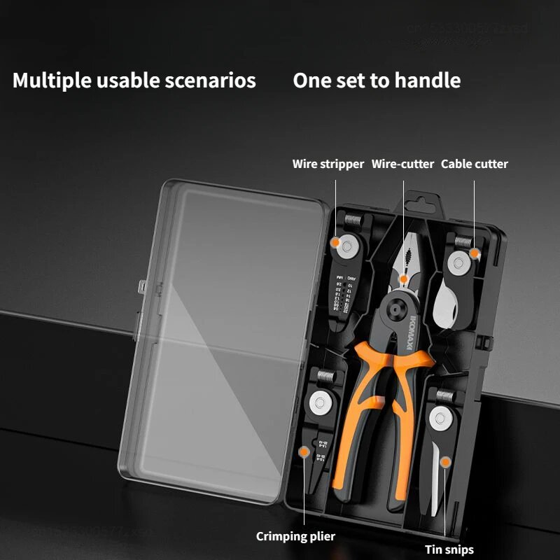 Изображение Клещи для проводов Xiaomi 5 в 1, многофункциональные инструменты промышленного класса, универсальные инструменты для электриков, 5 IN 1