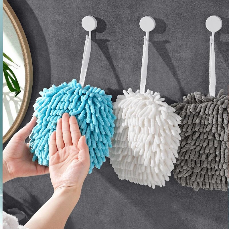 Картинки Шарик-полотенце для рук Xiaomi, впитывающий, быстросохнущий, мягкий на ощупь