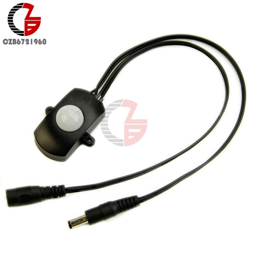 DC 5V 12V 24V 5A PIR датчик движения переключатель мини инфракрасный ИК датчик движения для внутреннего и наружного использования включение выключение светодиодной ленты выключатель света