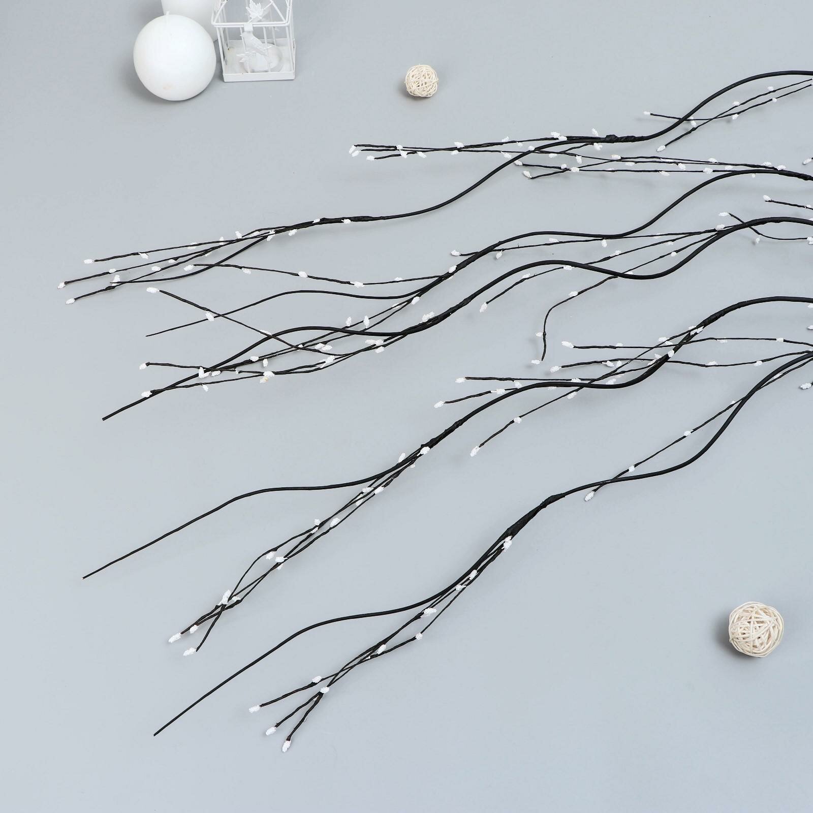 Декоративная ветка Сима-Ленд «Почки» тинги, 160см, для составления букетов