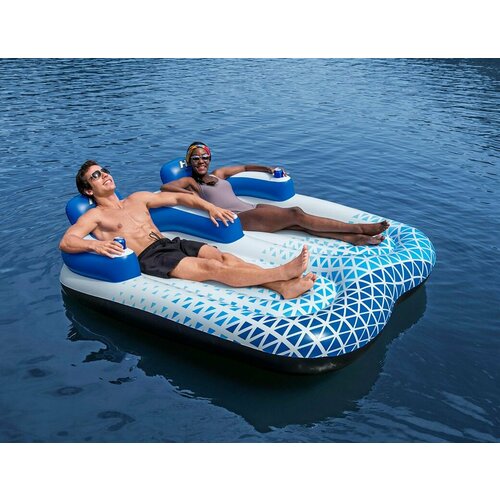 Надувной шезлонг для двоих Индиго, 183х176х56 см, BestWay, 43534