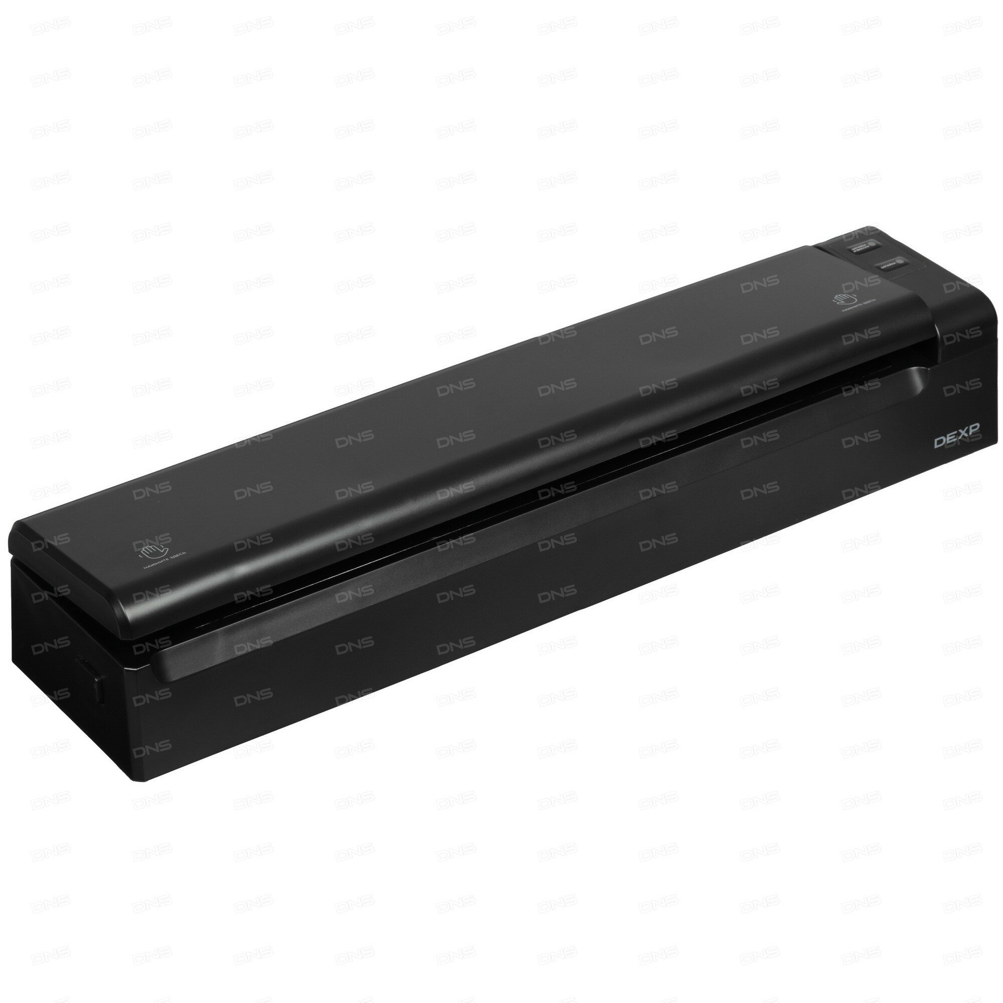 Вакуумный упаковщик DEXP "DVS-110", пластиковый корпус, 2 режима, черный