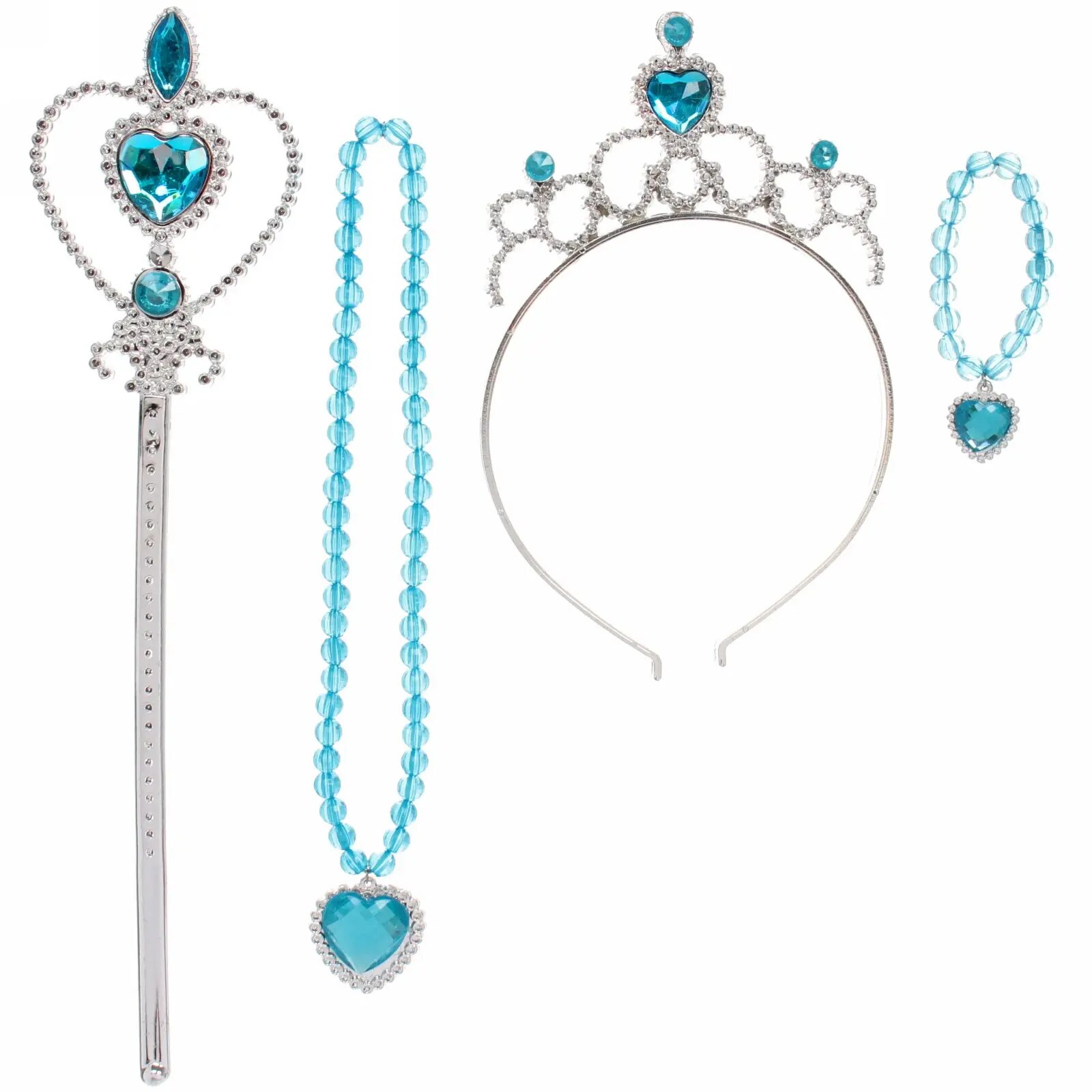 Набор карнавальный 'Волшебница' голубой пластик 4 предмета