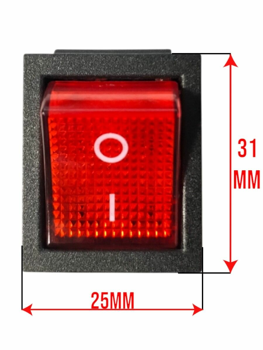 Выключатель 16 А одноклавишный (6 контактов)