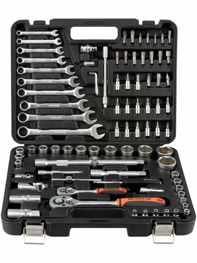 Набор инструментов 88 предметов, 1/2" и 1/4" DR, АвтоDело (39883)