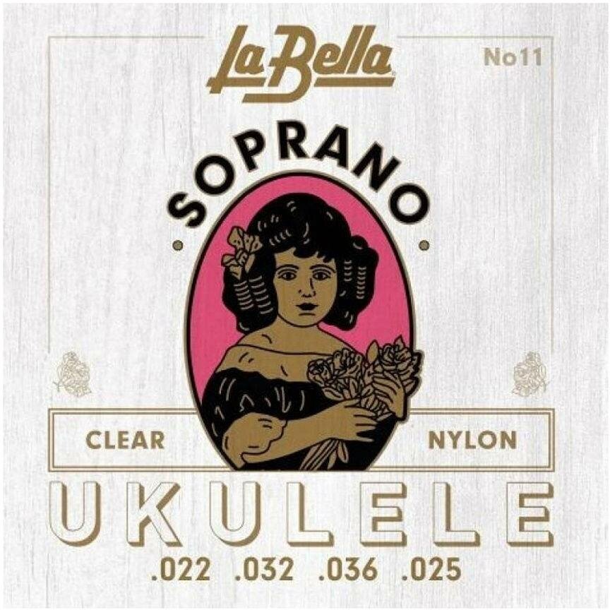 Струны для укулеле сопрано нейлон La Bella 11-Soprano Ukulele
