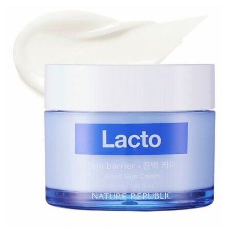 Nature Republic Lacto Skin Barrier Good Skin Cream Восстанавливающий крем для лица с пробиотиками, 50 мл