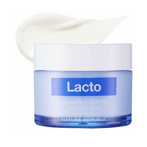 Nature Republic Lacto Skin Barrier Good Skin Cream Восстанавливающий крем для лица с пробиотиками, 50 мл