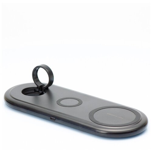 Беспроводное зарядное устройство VAmobile OJD-56 3в1 10W (кабель для iWatch в комплект не входит), цвет: черный