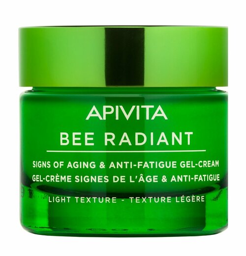 APIVITA Bee Radiant Гель-крем дневной для лица против признаков старения и усталости кожи легкий, 50 мл