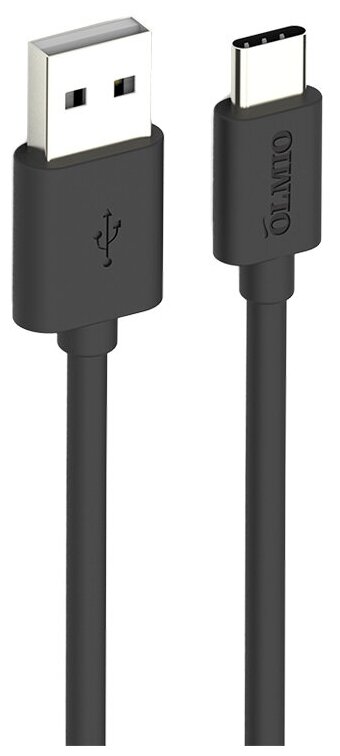 Кабель USB Type C 1 м черный Olmio *ГПН PARTNER 038773 | цена за 1 шт