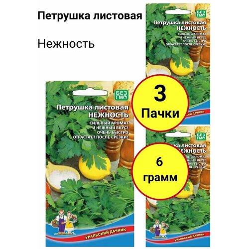 Петрушка листовая Нежность 2г, Уральский дачник - комплект 3 пачки укроп нежность 2г уральский дачник комплект 3 пачки