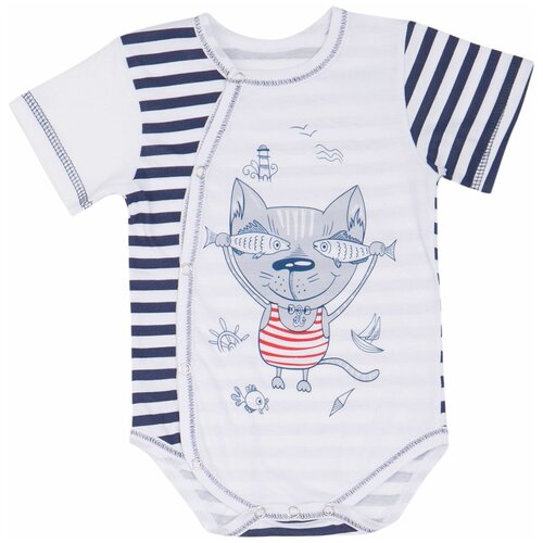 Боди LITTLE WORLD OF ALENA, размер 48, мультиколор, синий