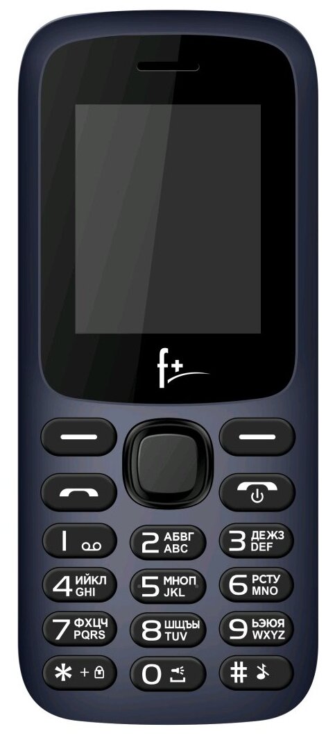 Сотовый телефон F+ F197 Dark Blue (2sim/1.77"/160*128/microSD/Bt/600мАч/моноблок)