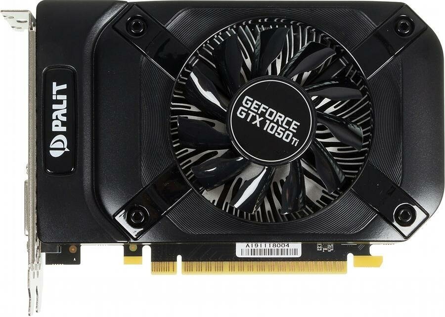 Видеокарта Palit GeForce GTX 1050 Ti StormX 4GB (NE5105T018G1-1076F)