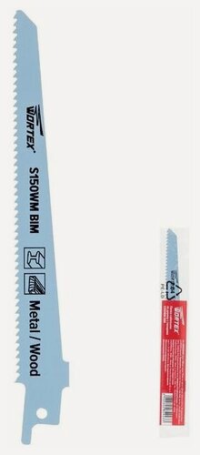 Изображение товара Полотно для сабельной пилы WORTEX по дереву с гвоздями S150WM 150 мм (SSB1510B0018)