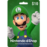 Код пополнения Nintendo eShop США номинал 10 USD