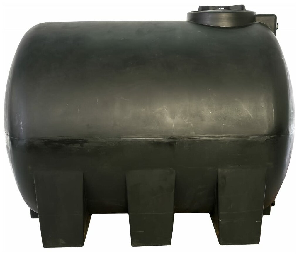 Бак пластиковый 1500 л. черный с поплавковым клапаном АТН горизонтальный - фотография № 2