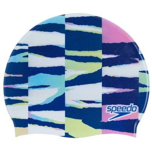 фото Шапочка для плавания speedo digital printed cap au white/blue