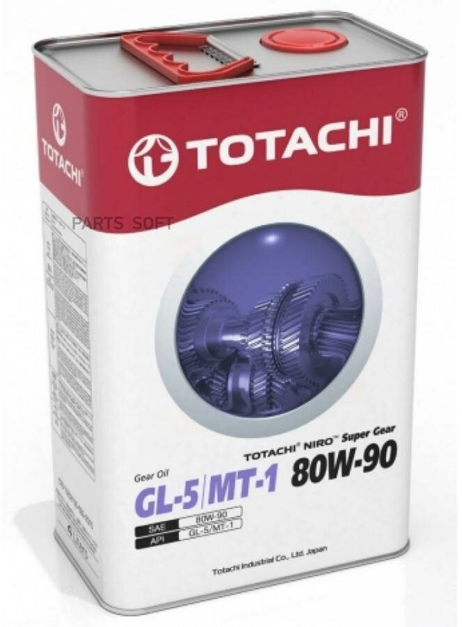 Масло трансмиссионное totachi niro super gear gl-5/mt-1 80w-90 минеральное 4 л 60904