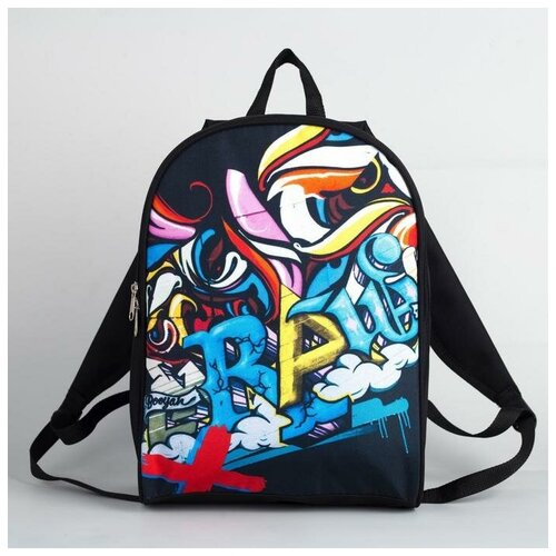фото Рюкзак черный с граффити nazamok