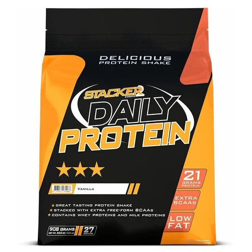 фото Протеин daily protein с bcaa и глютамином stacker2 ваниль, 908 г stacker 2