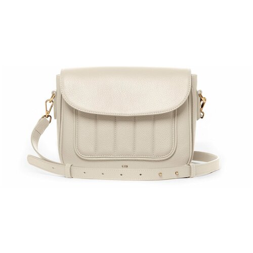 фото Женская кожаная сумка cns-coins annie молочно-белая (vanilla) из натуральной кожи