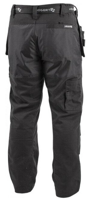 HOEGERT TECHNIK NEKAR Рабочие штаны с карманами в виде кобуры, черные, размер L HT5K356-L