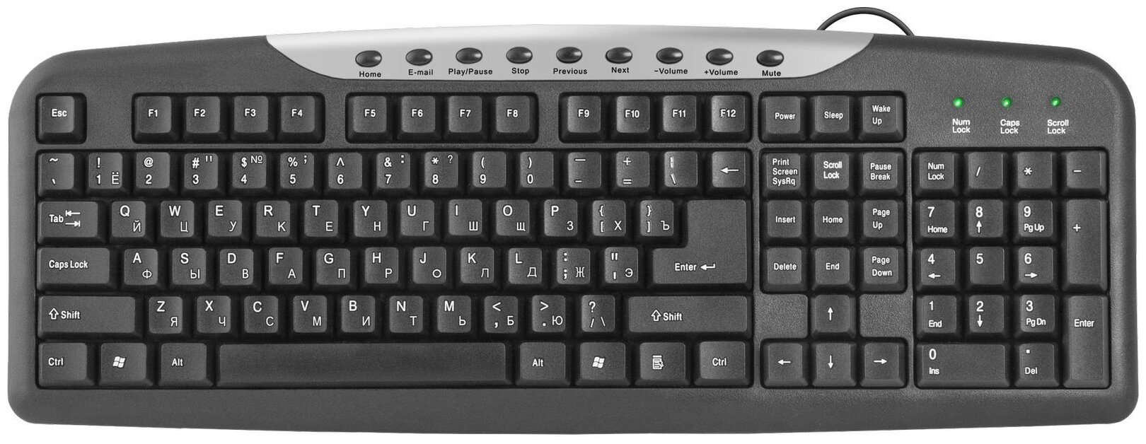 Defender #1 Проводная клавиатура HM-830 RU 45830