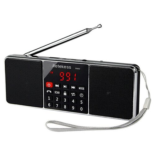 Цифровой портативный радиоприемник Retekess TR602 с Bluetooth 241100₽