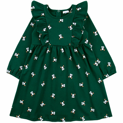 Платье YOULALA, размер 30 (110-116) 5-6 лет, зеленый