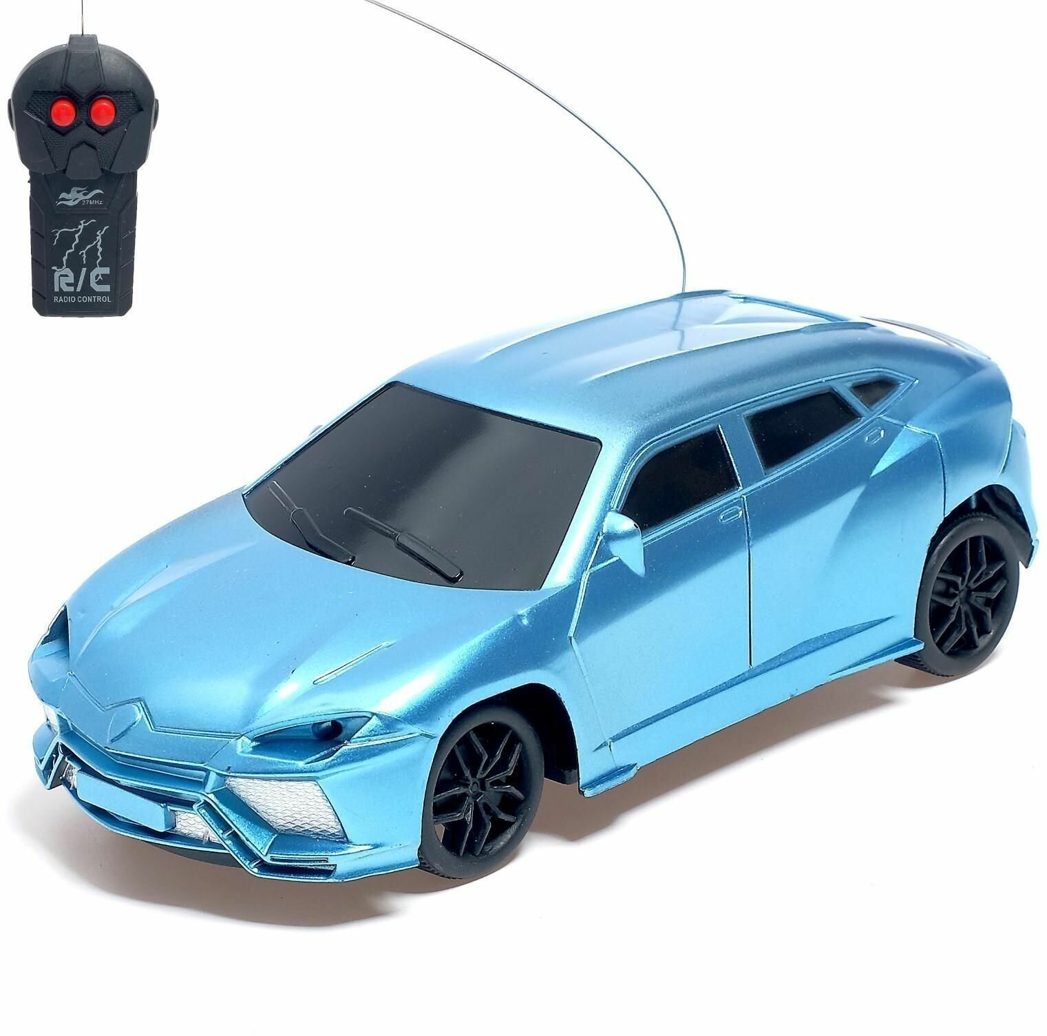 Машина игрушка радиоуправляемая Гоночный джип, работает от батареек, микс