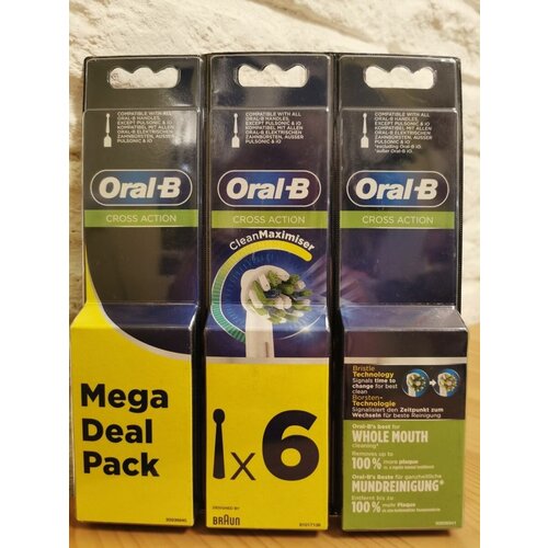 Насадки для электрических зубных щеток CROSS ACTION, 6шт. lego 41949 bag tags mega pack messaging
