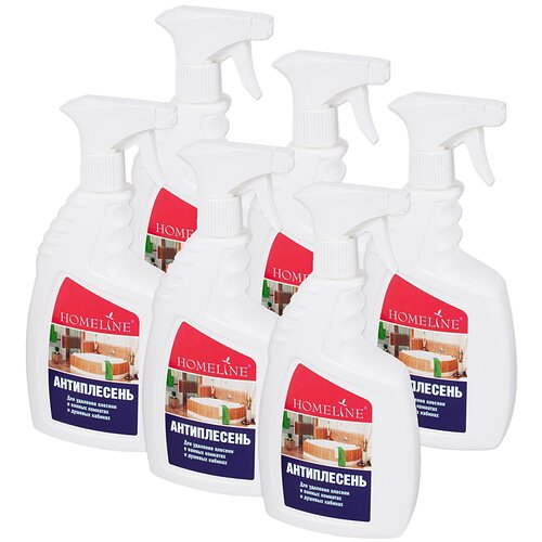 Набор профессионального средства Антиплесень HomeLine 750мл для борьбы с плесенью и грибком 6 в 1