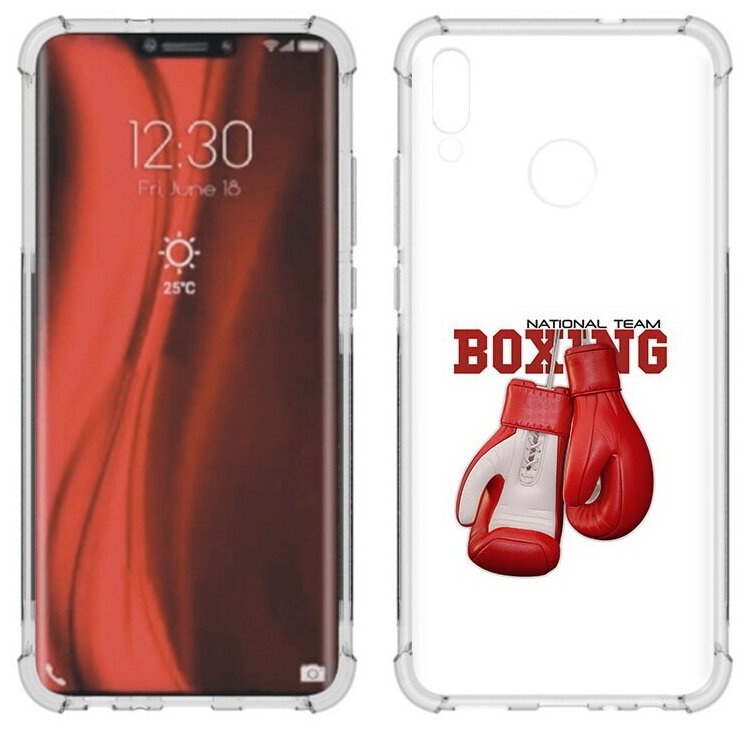 Чехол задняя-панель-накладка-бампер MyPads боксерские перчатки для Huawei Honor 8X (JSN-L21) 6.5 противоударный