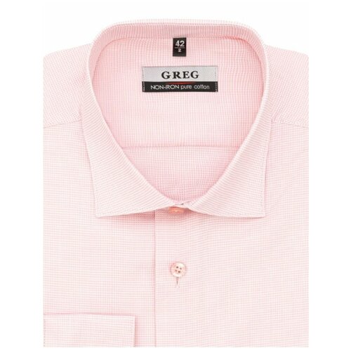 фото Рубашка greg, размер 164-172/43, розовый