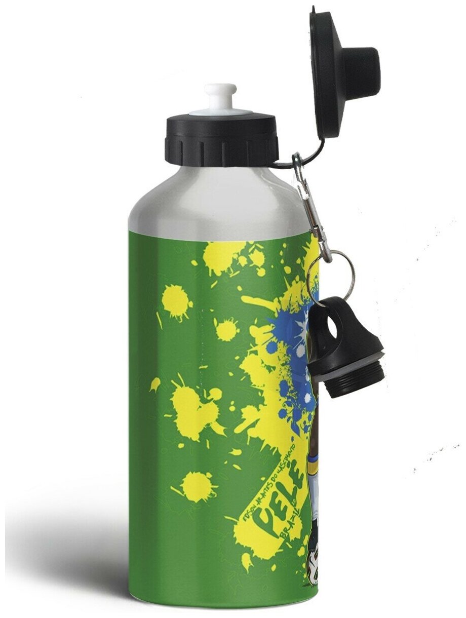 Бутылка спортивная, туристическая фляга Спорт футбол Пеле - 301