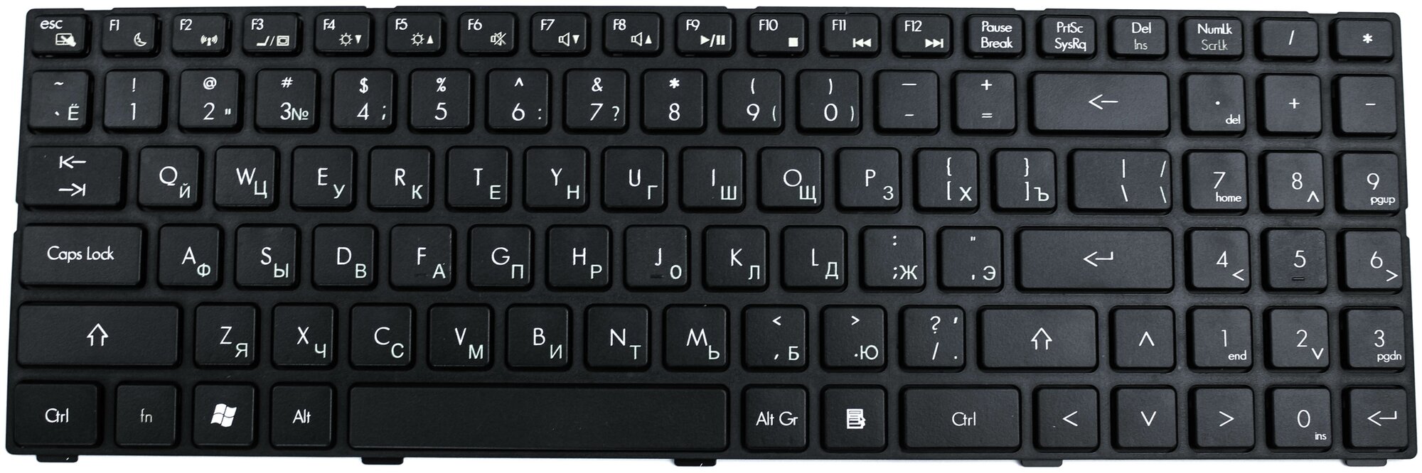 Клавиатура DNS 0158645 0162830 черная