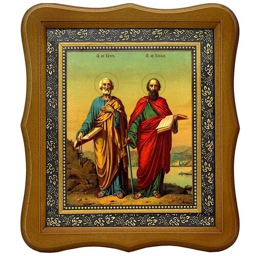 Петр и Павел Святые апостолы. Икона на холсте.