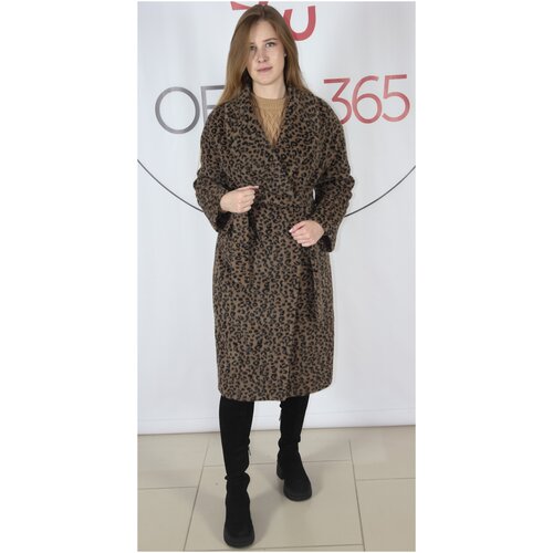 KR-184 Пальто женское Черно-коричневый Sempati