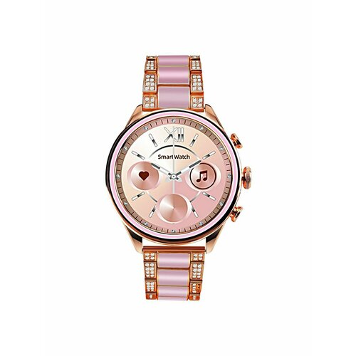 Умные часы GEN 11 с двумя ремешками для женщин Smart Watch 129 IPS 42 MM iOS Android Bluetooth звонки Розовый с золотом VICECITY 319000₽