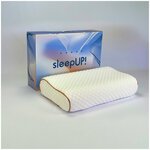 Ортопедическая подушка SleepUp Flexy M с эффектом памяти для сна - изображение