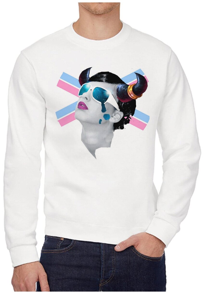 Свитшот CoolPodarok  размер 46    белый