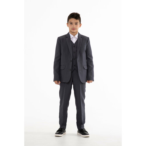 Школьный пиджак Инфанта, размер 140/68, серый пиджак инфанта размер 140 68 бордовый
