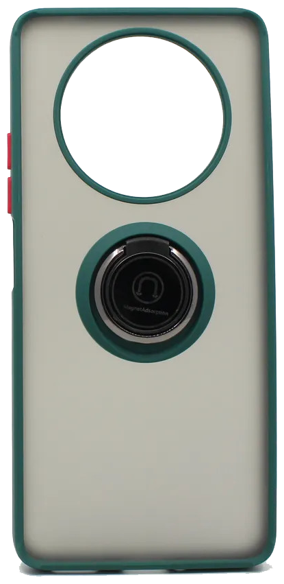Чехол противоударный Mobix для Honor x30, x9, Magic 4 Lite с кольцом и с функцией подставки цвет: зеленый