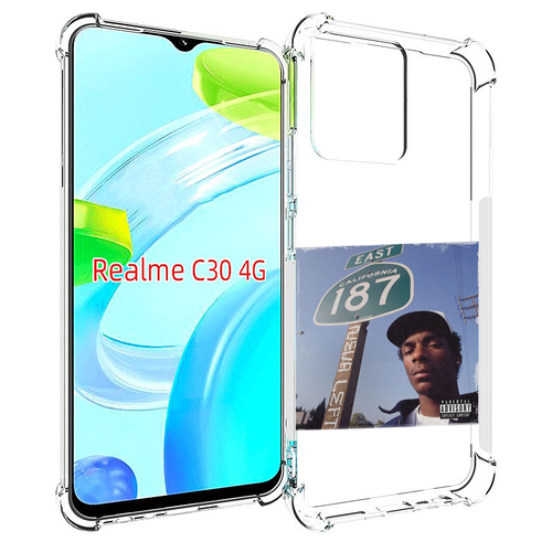 Чехол MyPads Snoop Dogg NEVA LEFT для Realme C30 4G / Narzo 50i Prime задняя-панель-накладка-бампер чехол mypads left 4 dead 2 для realme c30 4g narzo 50i prime задняя панель накладка бампер