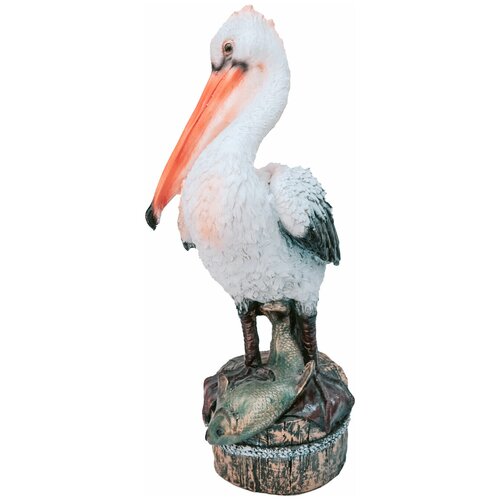 Фигура Пеликан с рыбкой H-47см ФП036