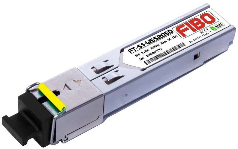 SFP модуль WDM FIBO FT-S1-W5520SD 1.25Gb SC DDM 20км