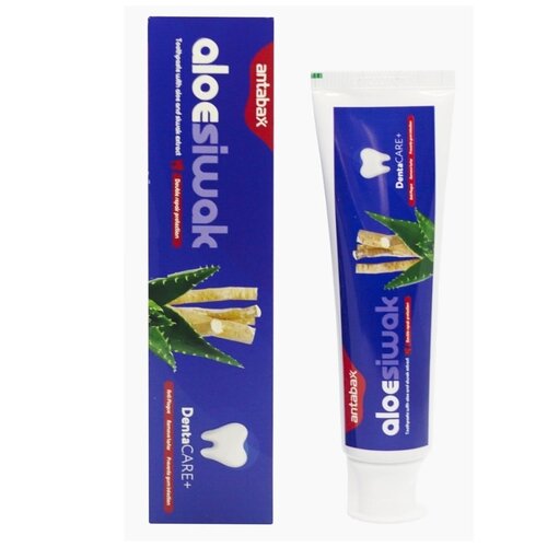Зубная паста Antabax Denta Care+ Aloe siwak, 100 мл, 100 г