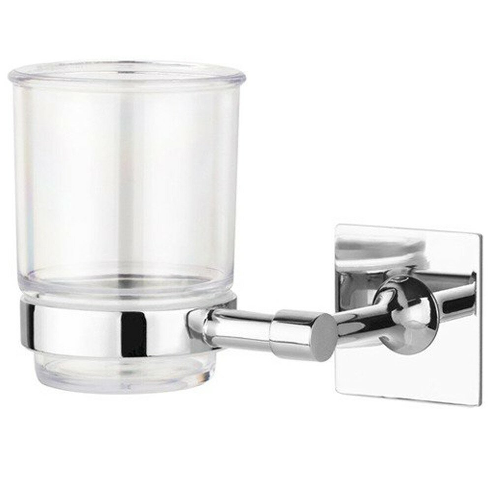 Держатель стакана для ванной Kleber Expert KLE-EX044 на липкой ленте металл хром - фотография № 9